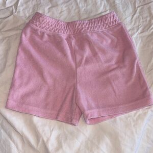 wonder nation Pink Terry Cloth Elastic Waist Shorts